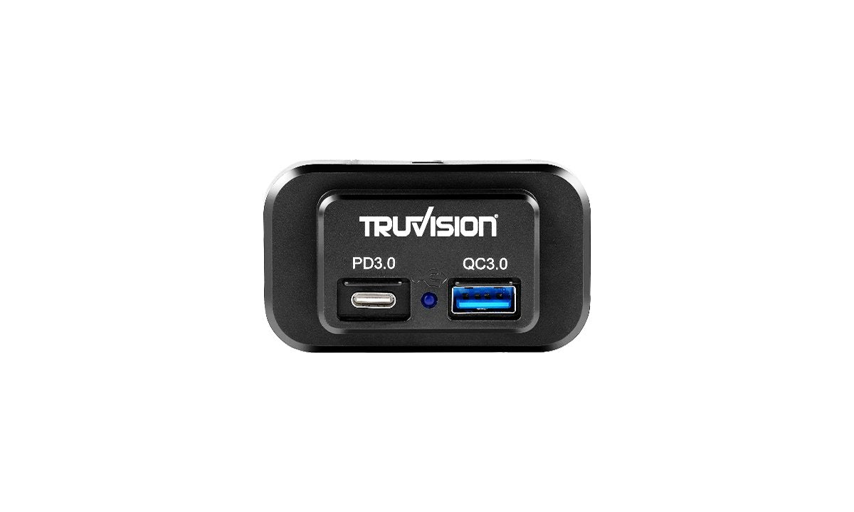 Dual Ports USB Charger 3A 12V - Black