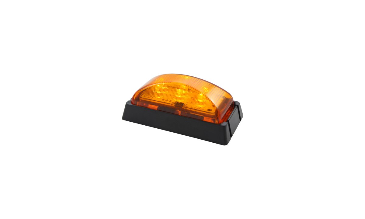 Led Front End Outline MarkerAmber Blk/Base 10Pack