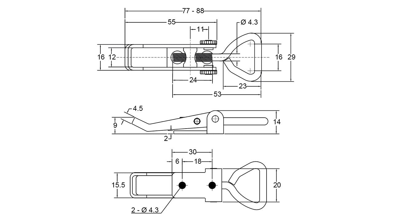 Over Centre Hooks & Latches