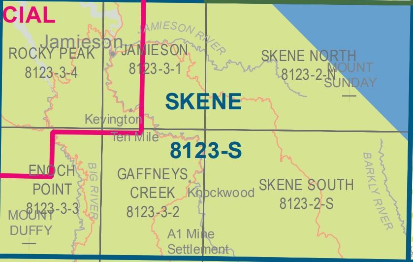 SKENE 8123-S VIC MAP 1:50,00