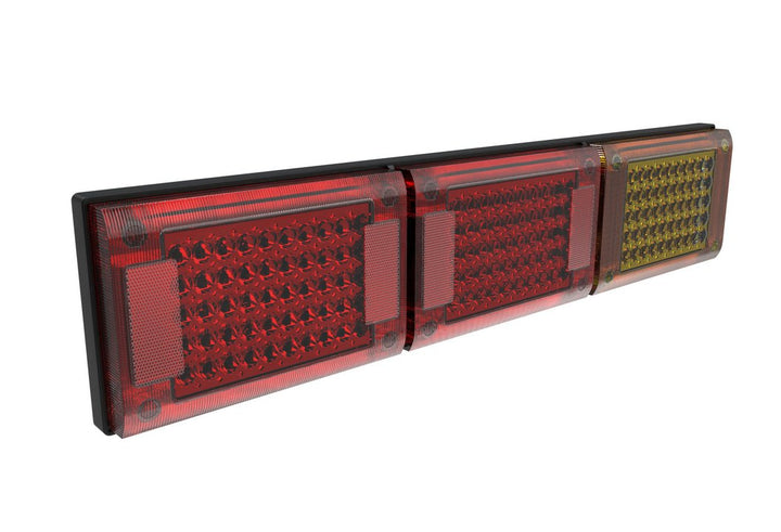 Led Jumbo Triple Red/Red/Amber - 10-30V