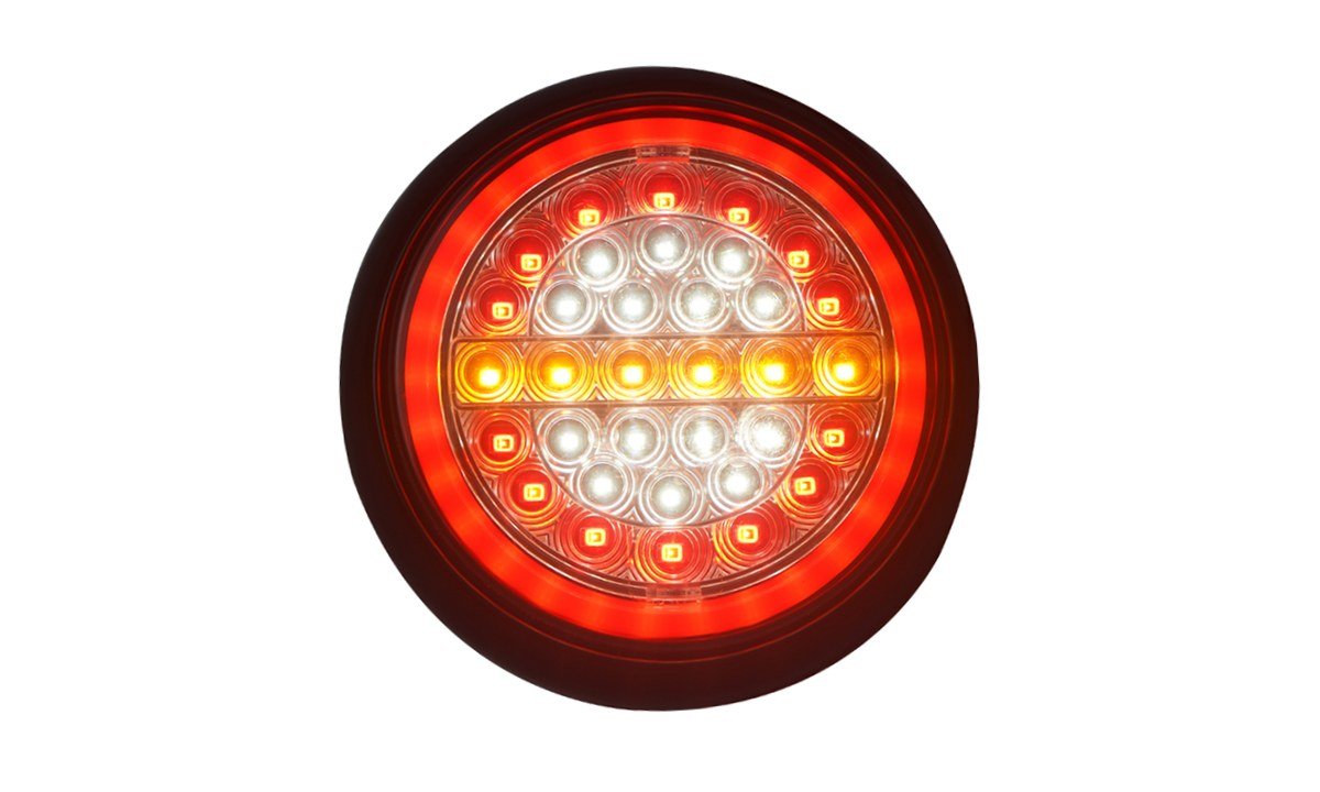 5inch Round Stop/Tail glow, Running Indicator/Reverse Black Base