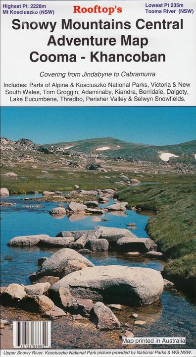 SNOWY MOUNTAINS CENTRAL ADVENTURE MAP