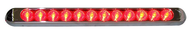 Ap134A Slimline Led Amber 12V W/ Chrome