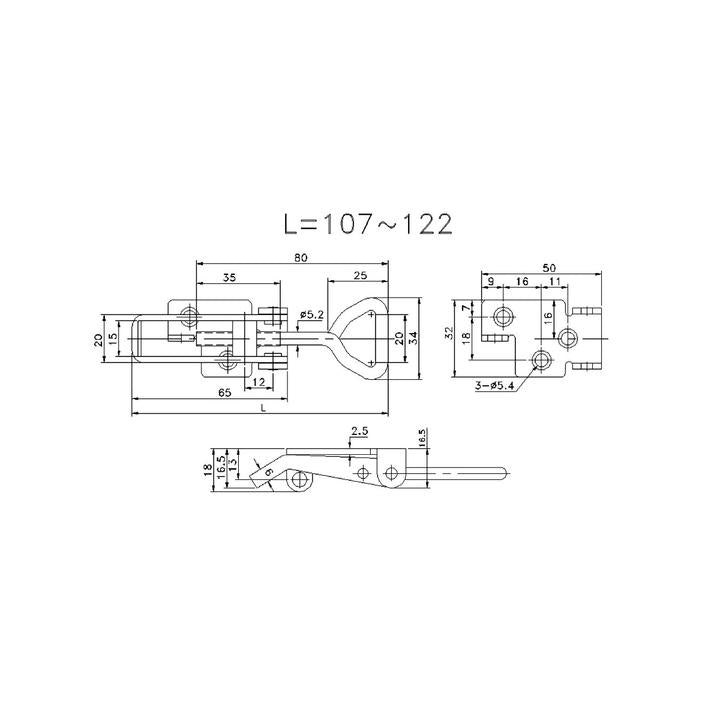 Over Centre Hooks & Latches