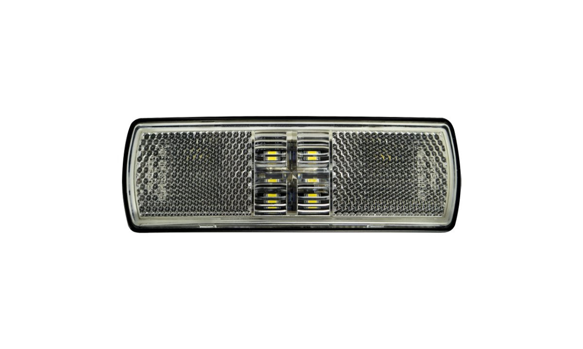 122 Series White Front-End Outline Marker/Reflector 10-30V 10pk